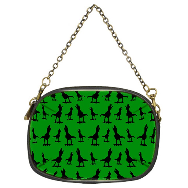 Green dinos Chain Purse (One Side)