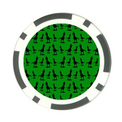 Green Dinos Poker Chip Card Guard (10 Pack) by ConteMonfrey