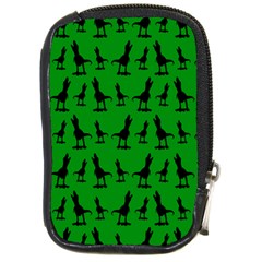 Green Dinos Compact Camera Leather Case by ConteMonfrey