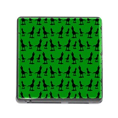 Green Dinos Memory Card Reader (square 5 Slot) by ConteMonfrey