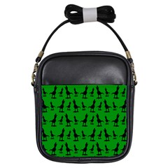 Green Dinos Girls Sling Bag by ConteMonfrey