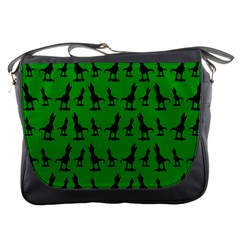 Green Dinos Messenger Bag by ConteMonfrey