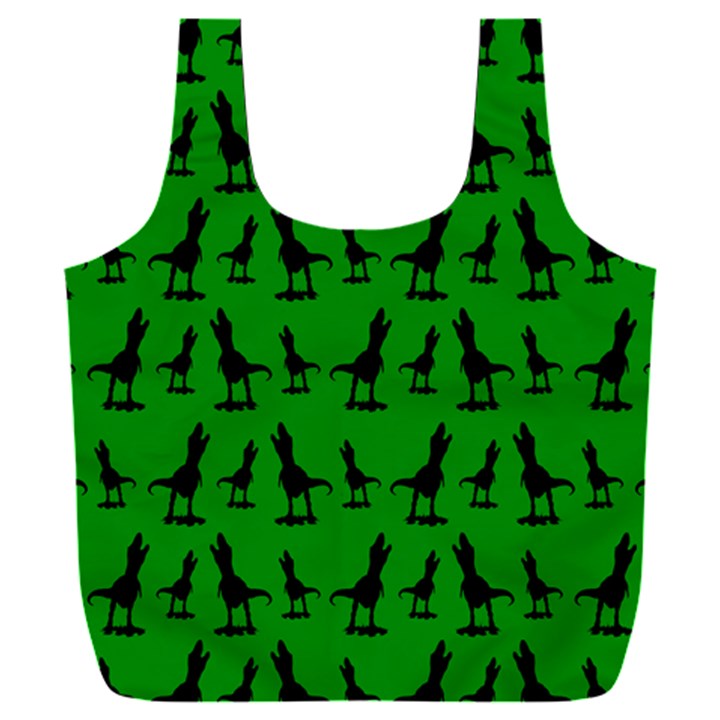 Green dinos Full Print Recycle Bag (XXL)