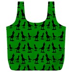 Green dinos Full Print Recycle Bag (XXL) Back