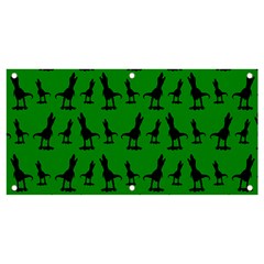 Green Dinos Banner And Sign 4  X 2  by ConteMonfrey