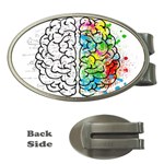 Brain Mind Psychology Idea Drawing Money Clips (Oval)  Front