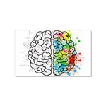 Brain Mind Psychology Idea Drawing Sticker Rectangular (10 pack) Front