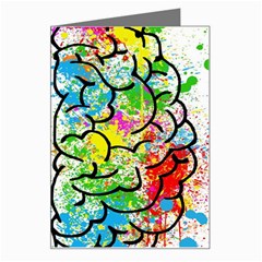 Brain Mind Psychology Idea Drawing Greeting Card