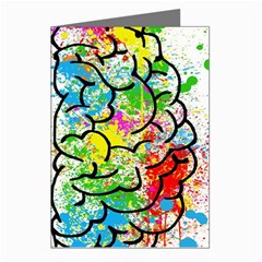 Brain Mind Psychology Idea Drawing Greeting Cards (pkg Of 8)