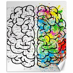 Brain Mind Psychology Idea Drawing Canvas 8  X 10  by Wegoenart