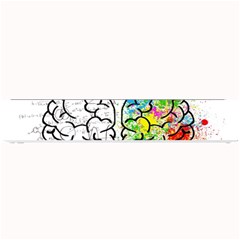 Brain Mind Psychology Idea Drawing Small Bar Mat by Wegoenart