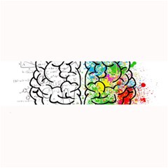 Brain Mind Psychology Idea Drawing Large Bar Mat by Wegoenart