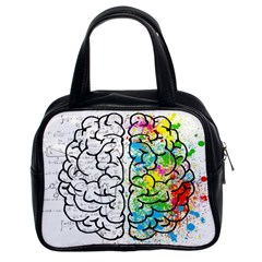 Brain Mind Psychology Idea Drawing Classic Handbag (two Sides) by Wegoenart