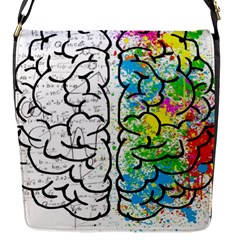 Brain Mind Psychology Idea Drawing Flap Closure Messenger Bag (s) by Wegoenart