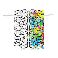 Brain Mind Psychology Idea Drawing Lightweight Drawstring Pouch (l) by Wegoenart