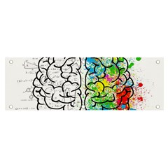 Brain Mind Psychology Idea Drawing Banner And Sign 6  X 2  by Wegoenart