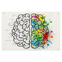 Brain Mind Psychology Idea Drawing Banner And Sign 6  X 4  by Wegoenart