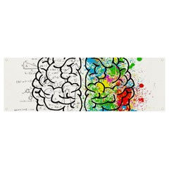 Brain Mind Psychology Idea Drawing Banner And Sign 12  X 4  by Wegoenart