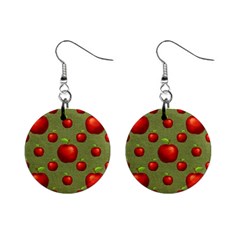 Apples Mini Button Earrings by nateshop