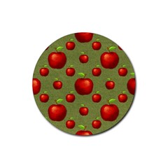 Apples Rubber Coaster (round) by nateshop