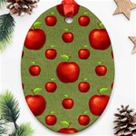 Apples Oval Ornament (Two Sides) Front