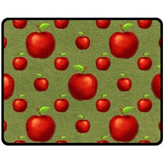 Apples Fleece Blanket (medium)  by nateshop