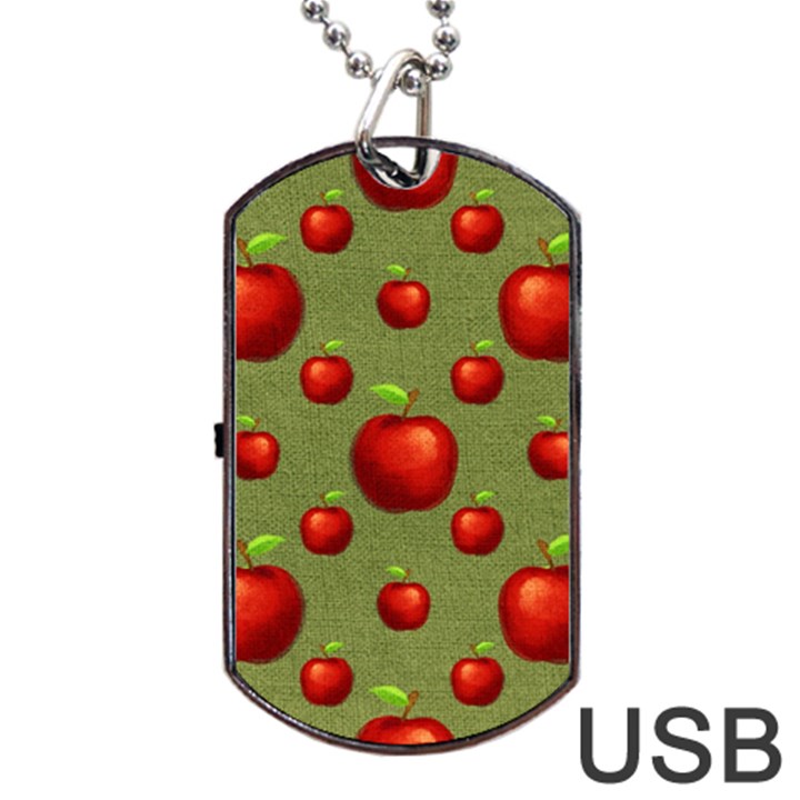 Apples Dog Tag USB Flash (One Side)