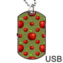 Apples Dog Tag Usb Flash (two Sides) by nateshop