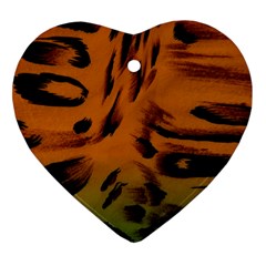 Background-011 Heart Ornament (two Sides) by nateshop