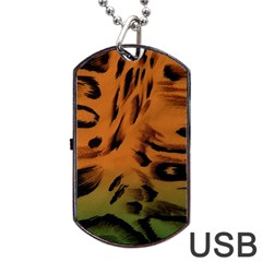 Background-011 Dog Tag Usb Flash (one Side) by nateshop