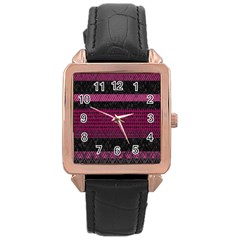 Background-044 Rose Gold Leather Watch  by nateshop