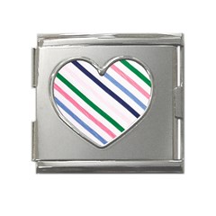 Background-055 Mega Link Heart Italian Charm (18mm) by nateshop