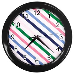 Background-055 Wall Clock (black) by nateshop