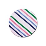 Background-055 Rubber Round Coaster (4 pack) Front