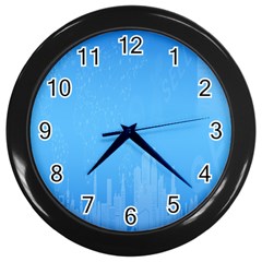 City Wall Clock (black) by nateshop