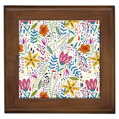 Flowers Framed Tile by nateshop