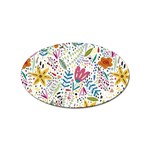 Flowers Sticker (Oval) Front