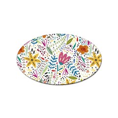 Flowers Sticker Oval (10 Pack) by nateshop