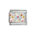 Flowers Italian Charm (9mm) Front