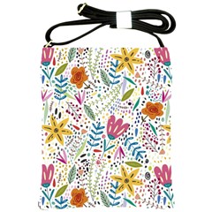 Flowers Shoulder Sling Bag by nateshop