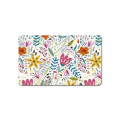 Flowers Magnet (name Card)