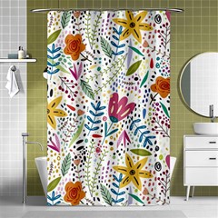 Flowers Shower Curtain 48  X 72  (small)  by nateshop