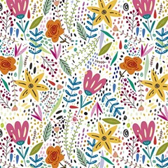 Flowers Play Mat (rectangle) by nateshop