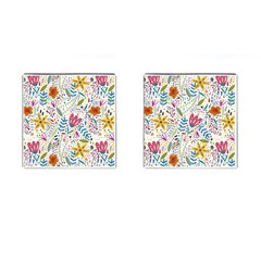 Flowers Cufflinks (square) by nateshop