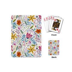 Flowers Playing Cards Single Design (mini) by nateshop