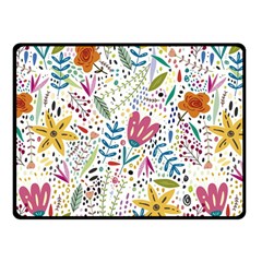 Flowers Double Sided Fleece Blanket (small)  by nateshop