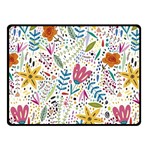 Flowers Double Sided Fleece Blanket (Small)  45 x34  Blanket Front