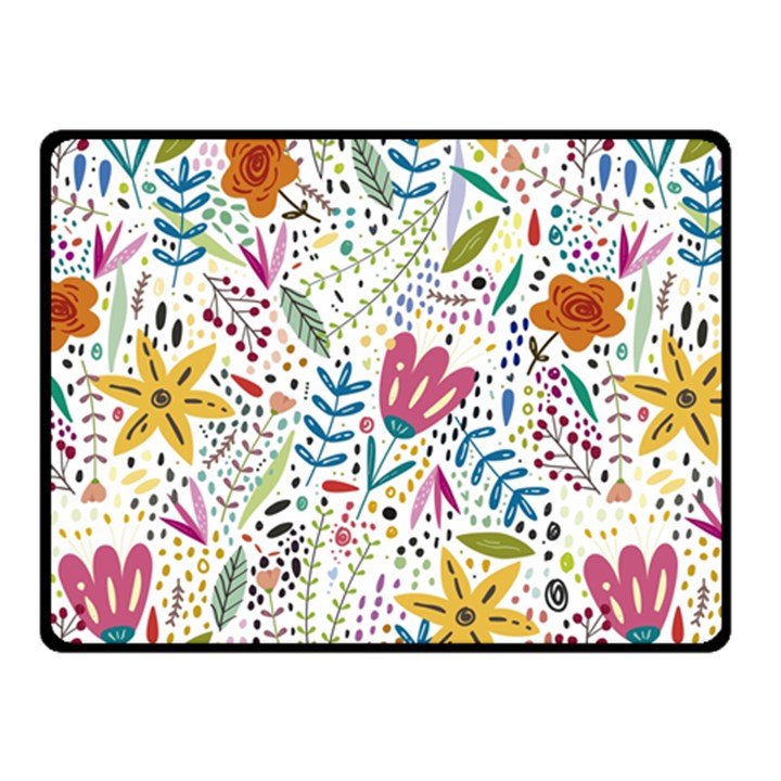 Flowers Double Sided Fleece Blanket (Small) 