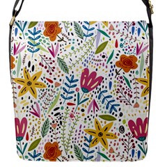 Flowers Flap Closure Messenger Bag (s) by nateshop