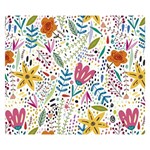 Flowers Double Sided Flano Blanket (Small)  50 x40  Blanket Front